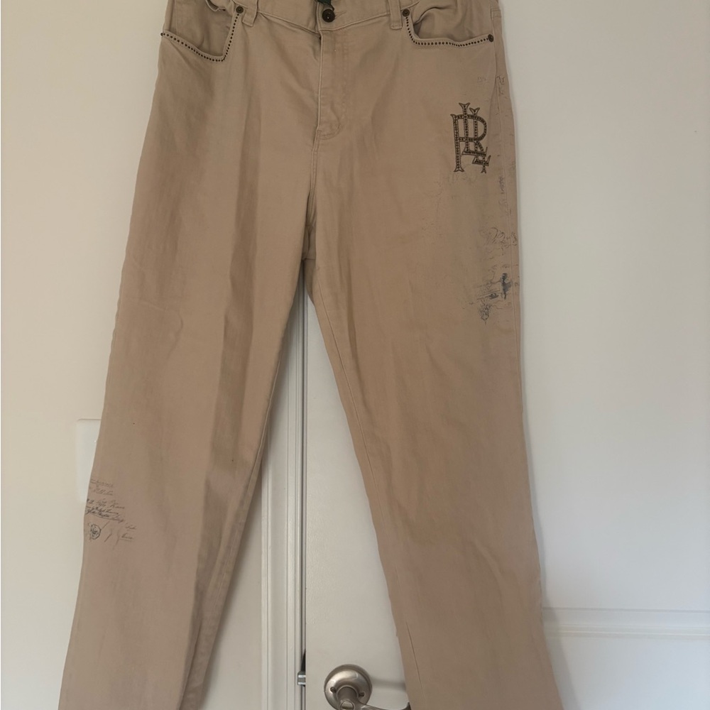 Ralph Lauren Double RL Tan Pants